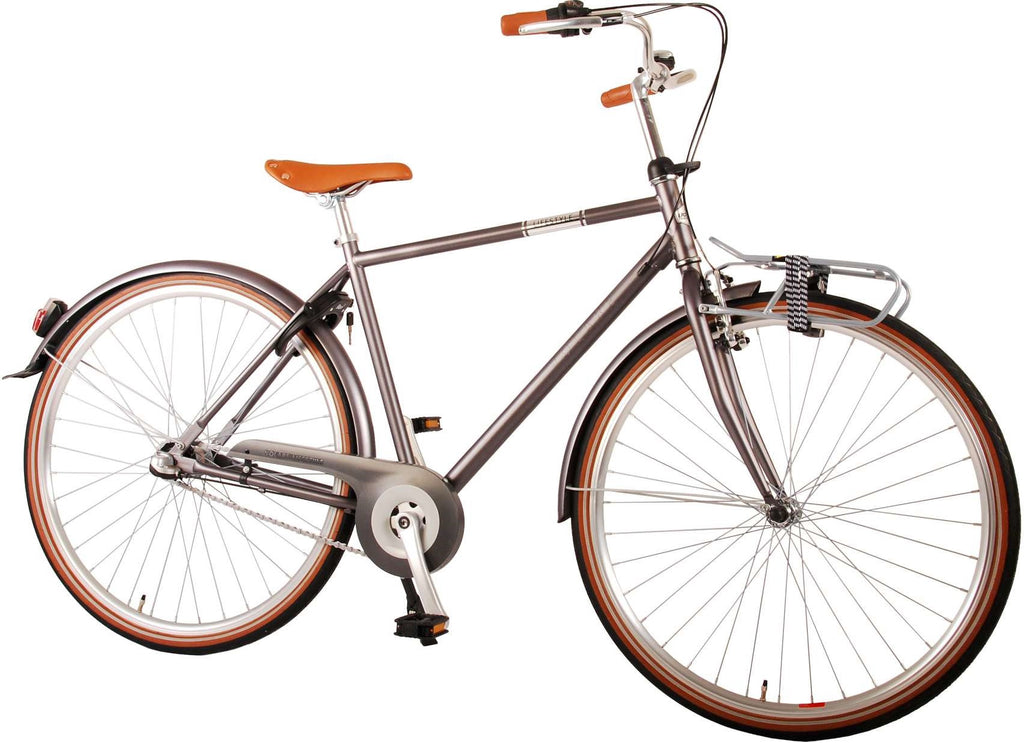VOLARE Lifestyle Jongensfiets Tiener 48 cm lage zadelstandGrijs 3 versnellingen