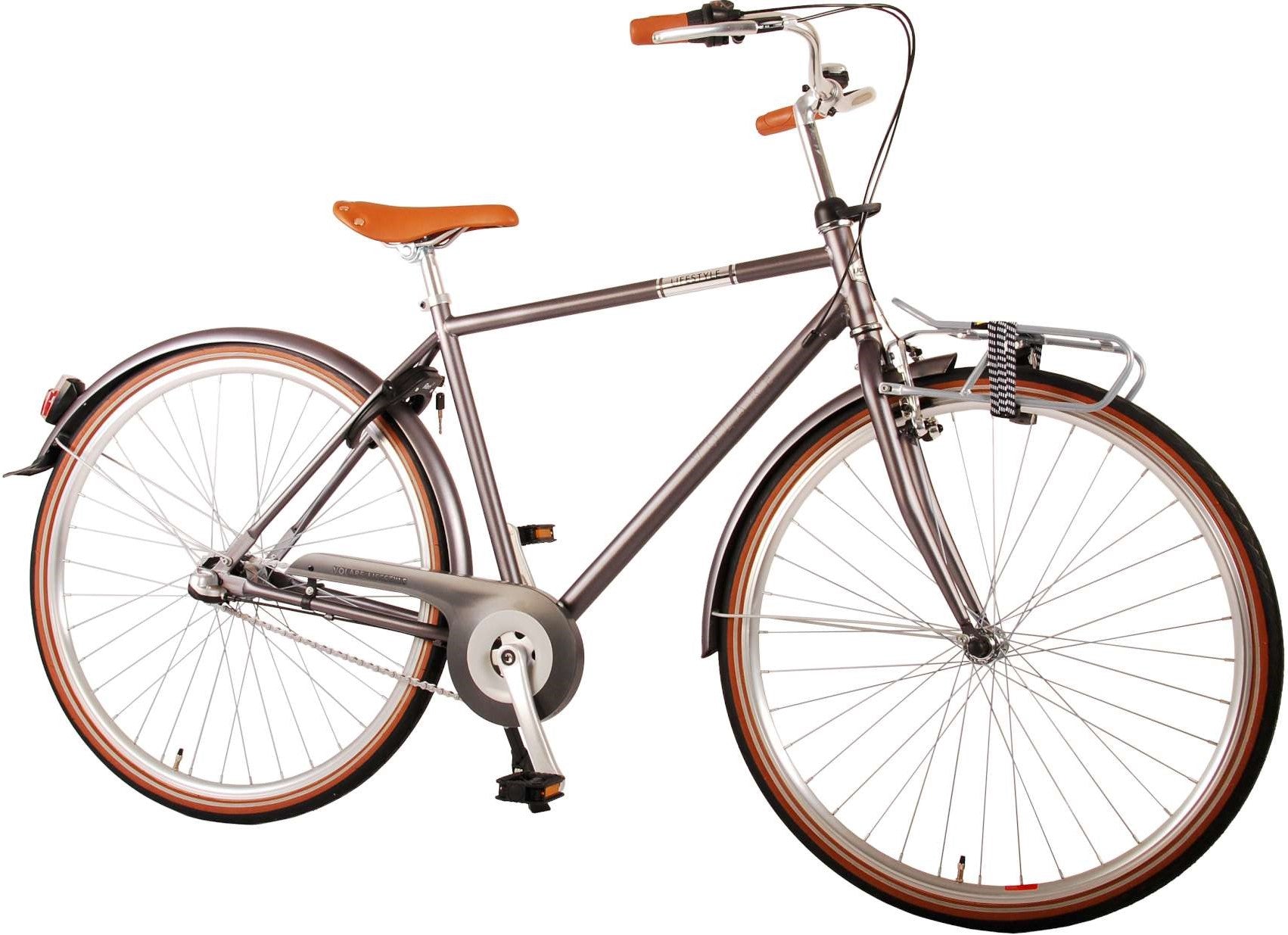 VOLARE Lifestyle Jongensfiets Tiener 48 cm lage zadelstandGrijs 3 versnellingen