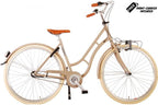 VOLARE Lifestyle Meisjesfiets Tiener 48 cm lage zadelstand Zand 3 versnellingen