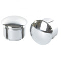 Velox stuurdoppen chrome op kaart per 30 stuks