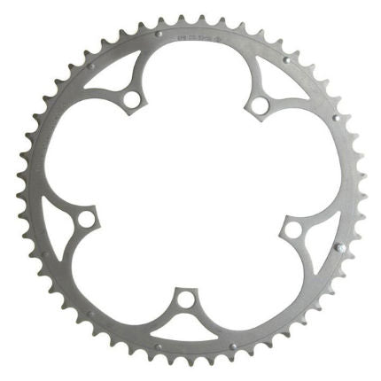 Sunrace kettingblad 52-tands 5-punt 8-speed 130 mm staal zilver