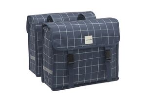 Tas Newlooxs Fiori Dubbel Check Blauw