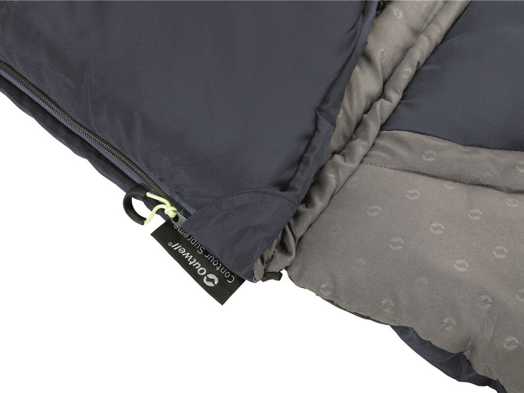 Outwell Contour Lux slaapzak blauw - rits links