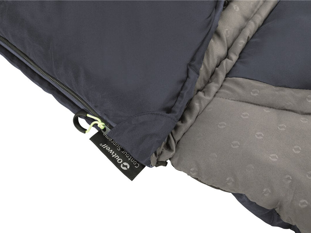 Outwell Contour Lux slaapzak blauw - rits links