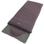 Outwell Contour slaapzak paars - rits rechts