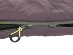 Outwell Contour slaapzak paars - rits rechts
