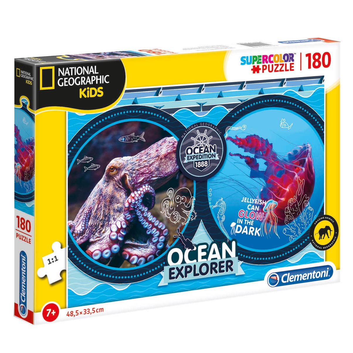 Clementoni National Geographic Puzzel Oceaan, 180st.