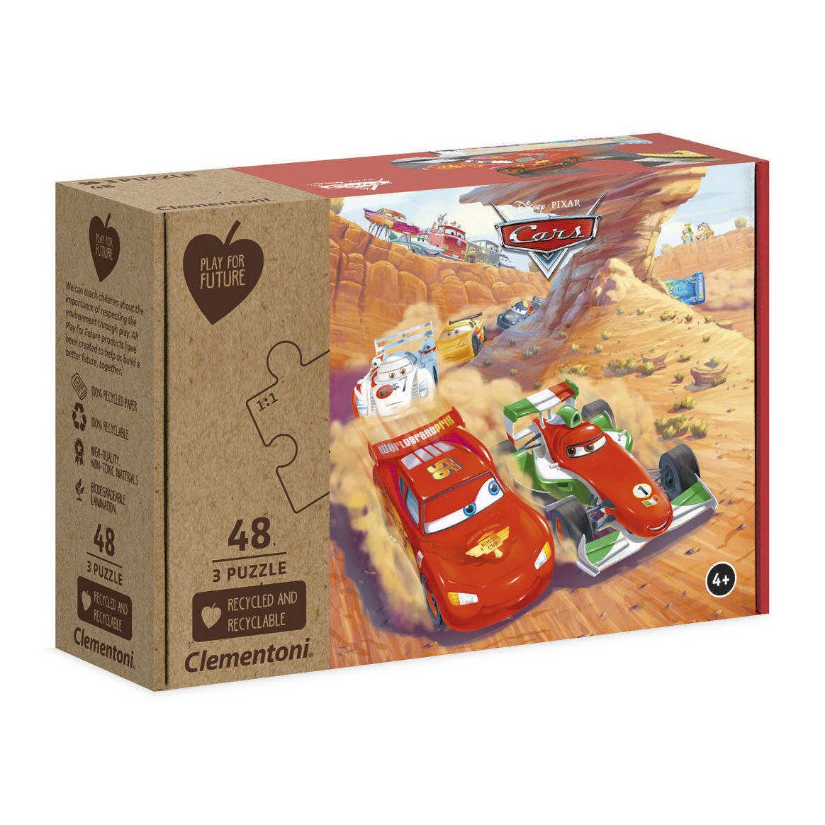 Clementoni puzzel disney cars 3x48 stukjes