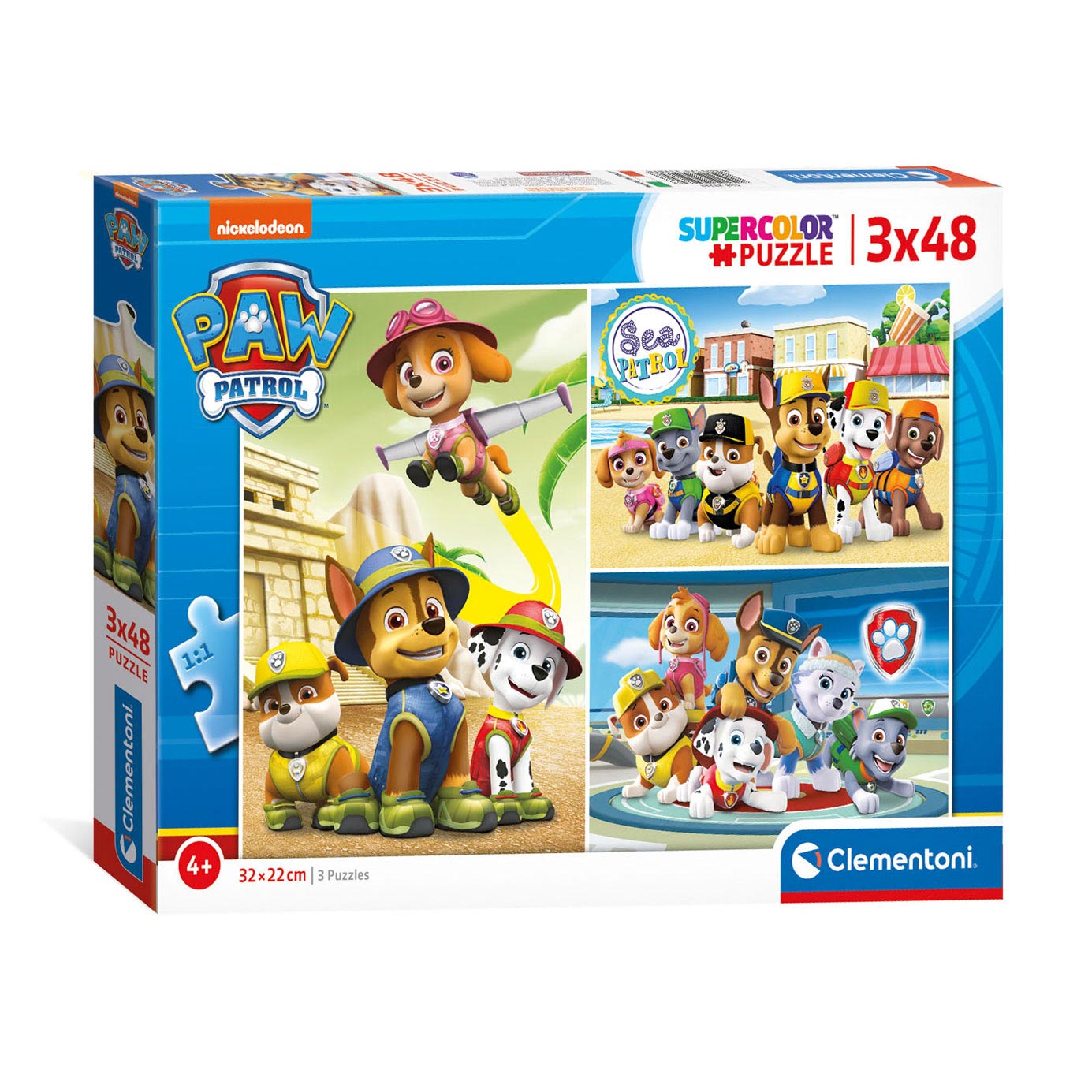 Clementoni Puzzel PAW Patrol, 3x48st.