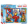 Clementoni Maxi Puzzel Superhelden, 104st.