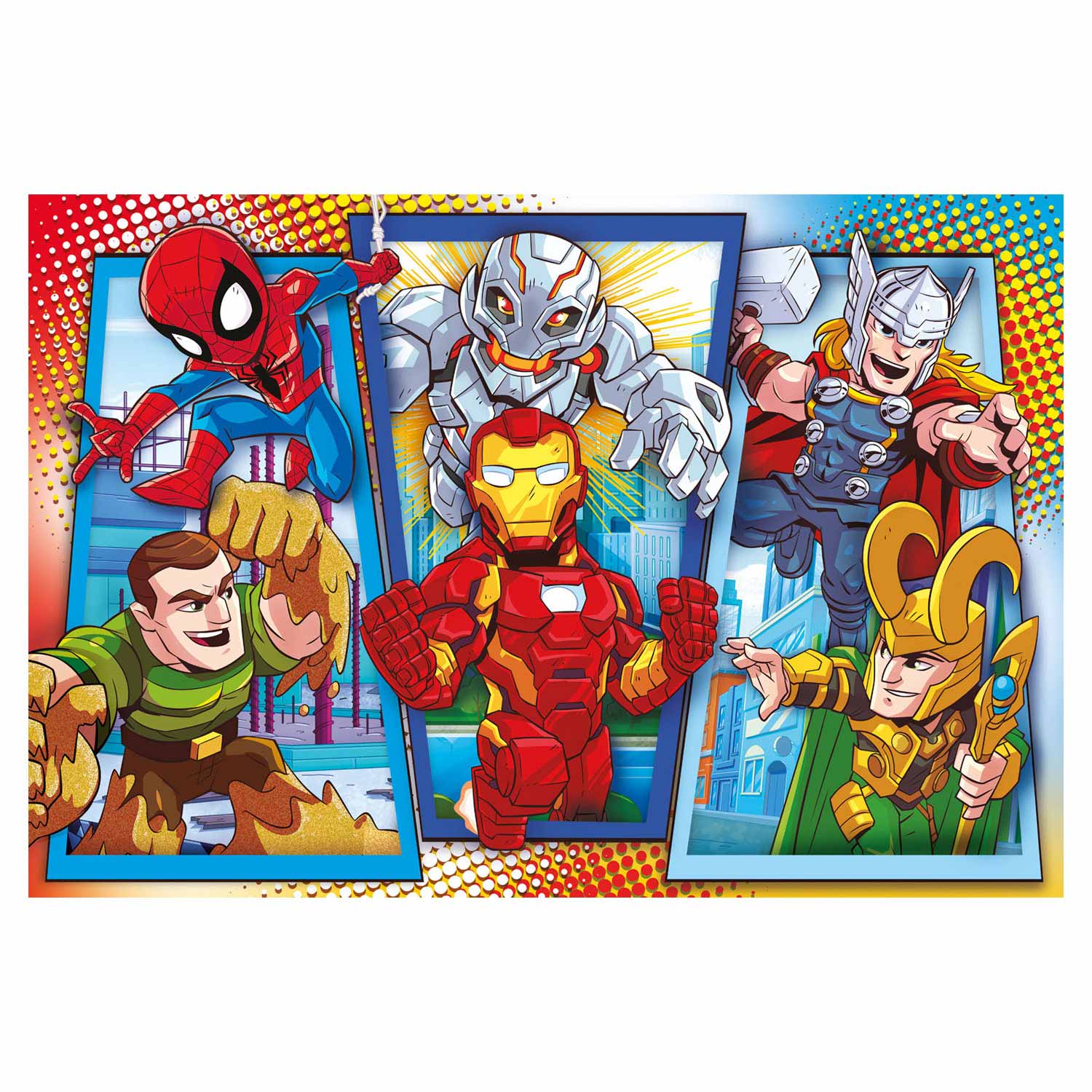 Clementoni Maxi Puzzel Superhelden, 104st.