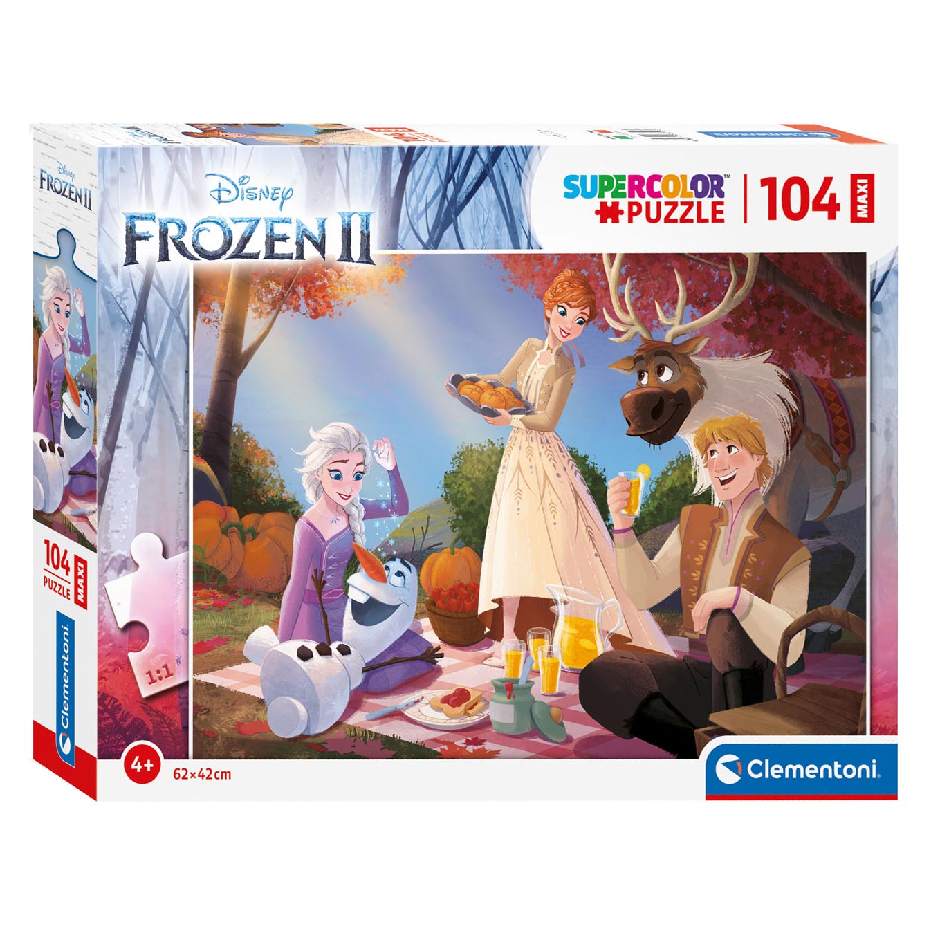 Clementoni Maxi Puzzel Frozen, 104st.