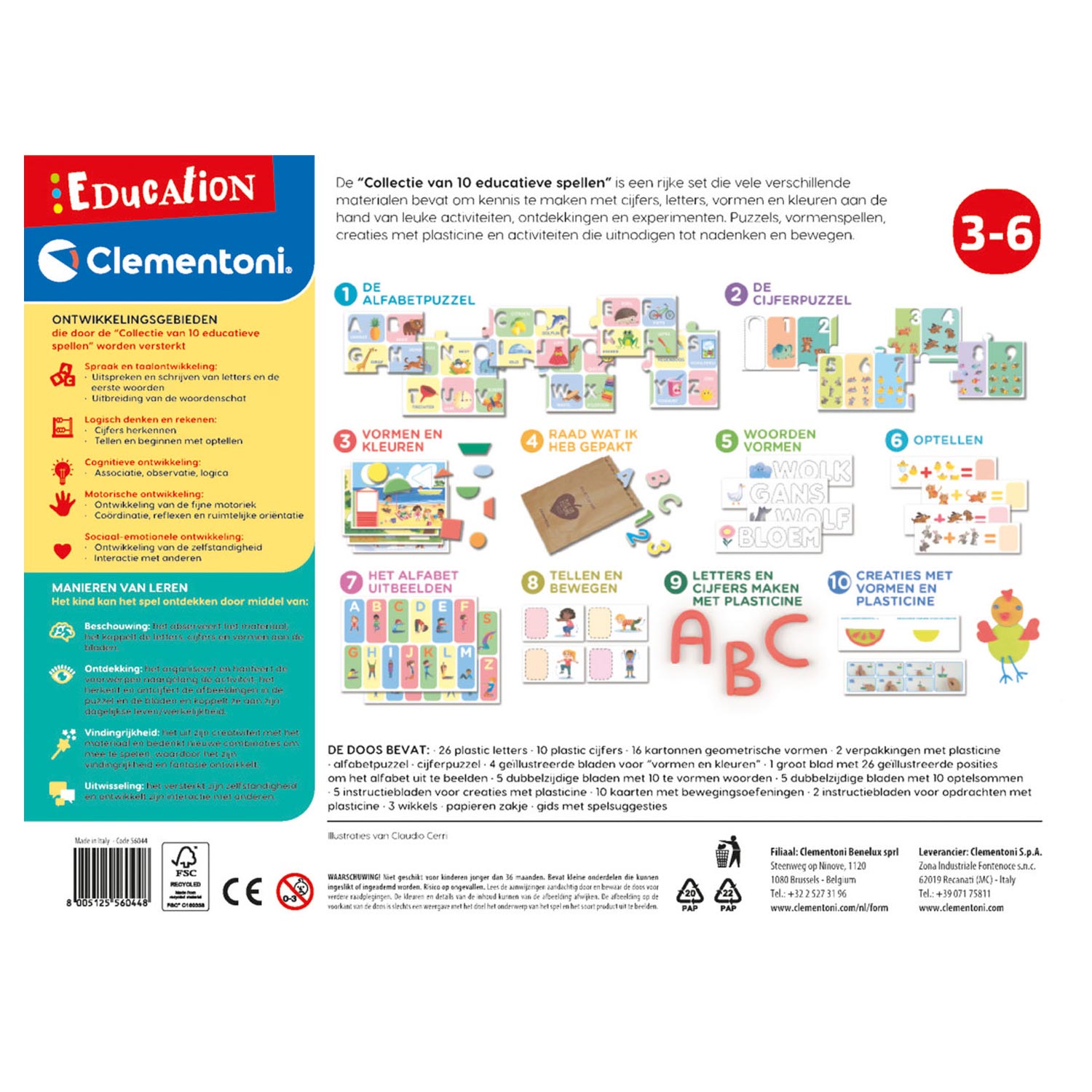 Clementoni Education 10 Educatieve Spellen