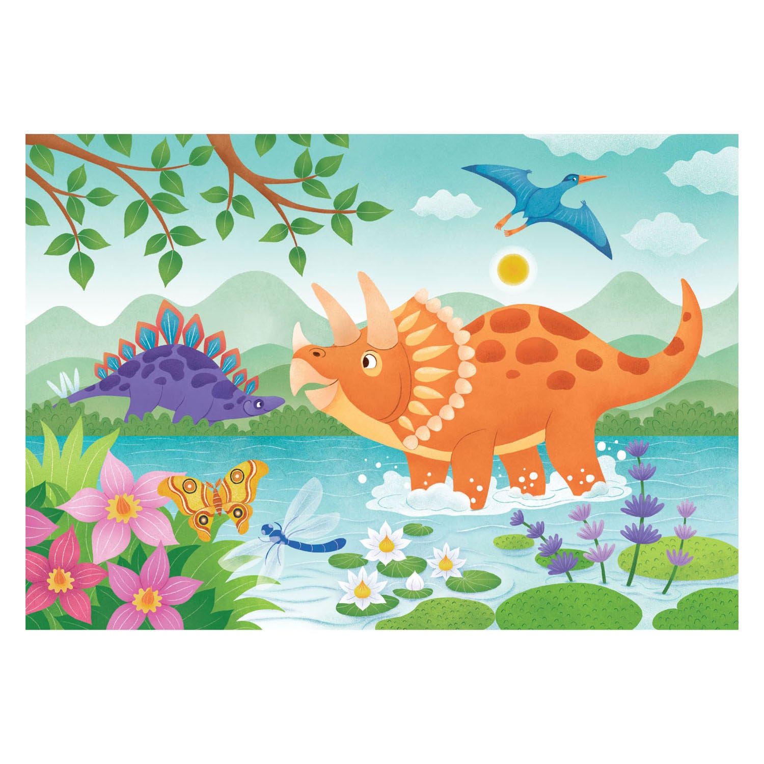 Clementoni Legpuzzel Dinosaurussen, 3x48st.
