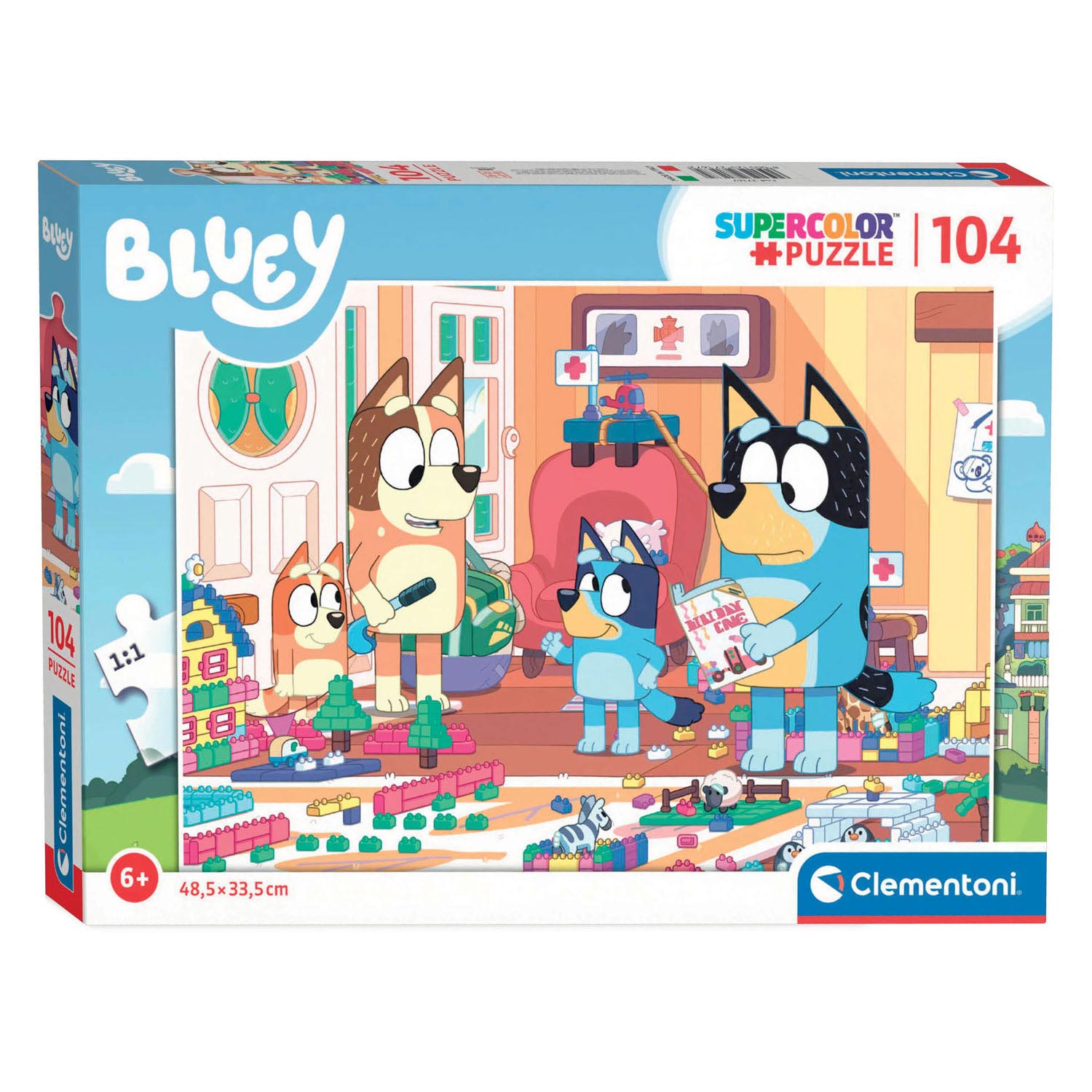 Clementoni Legpuzzel Bluey, 104st.