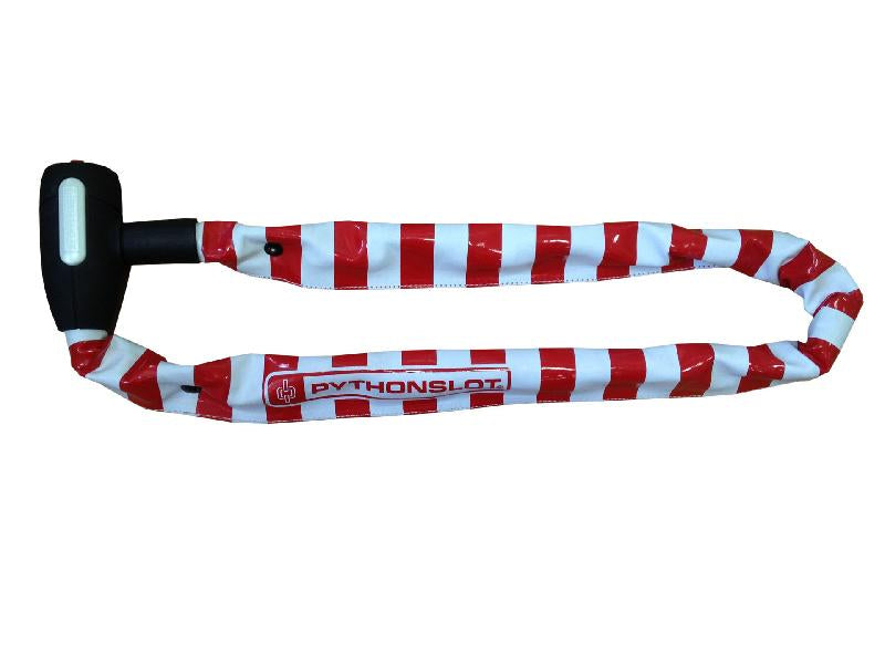 Pythonslot kettingslot 90 cm wit/rood 5521694w
