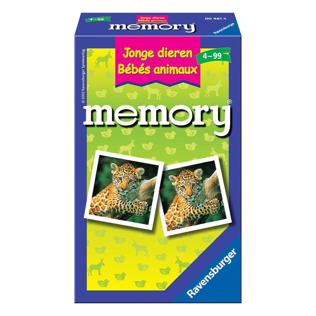 Ravensburger spel memory jonge dieren pocket