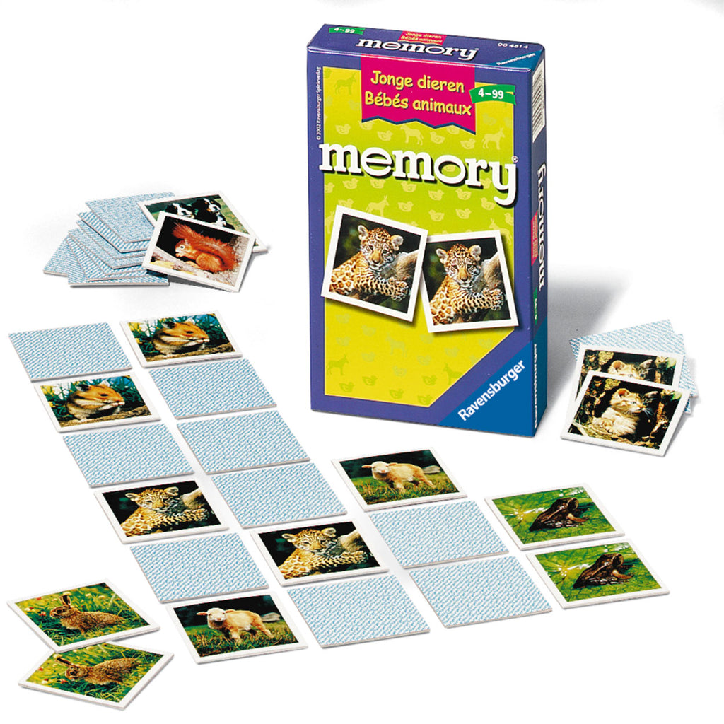 Ravensburger spel memory jonge dieren pocket