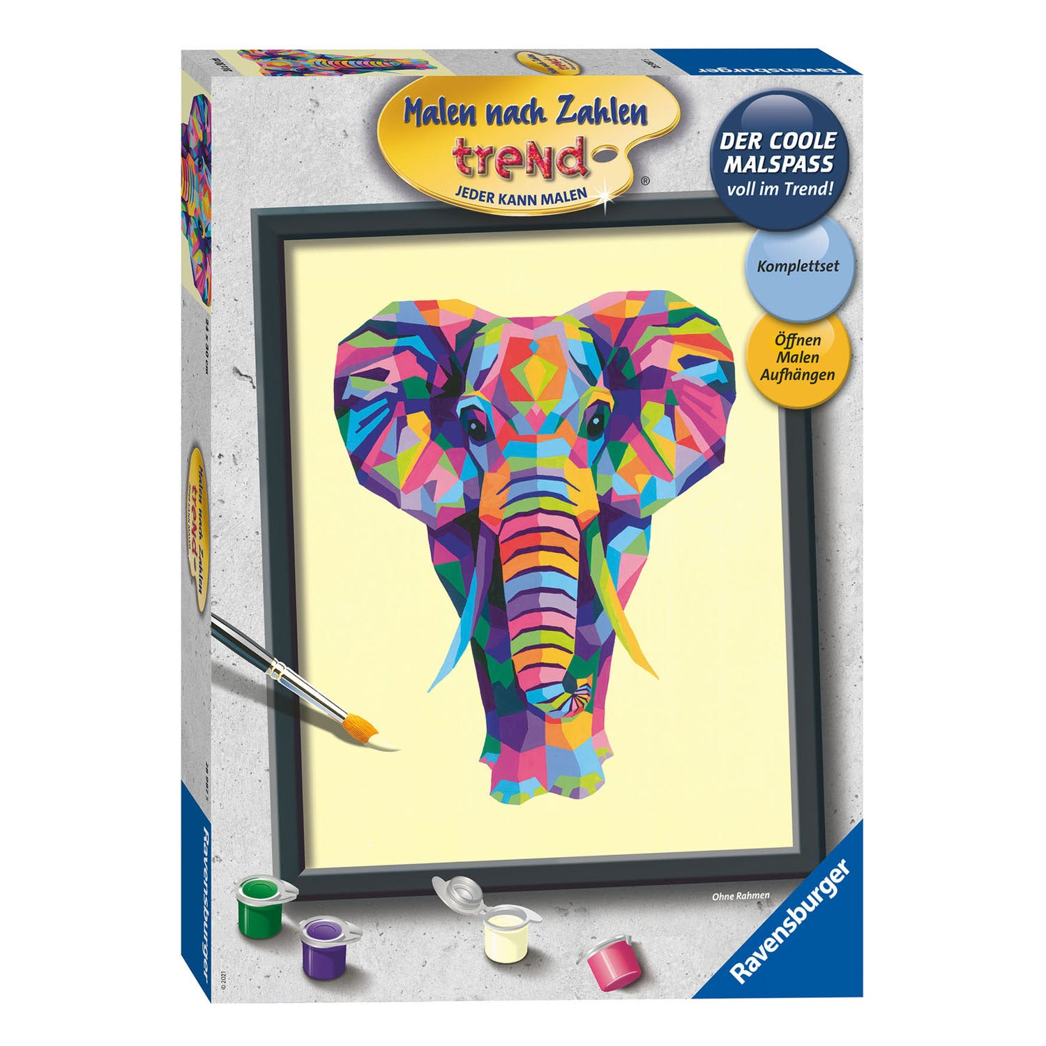 Ravensburger Schilderen op Nummer Bonte Olifant