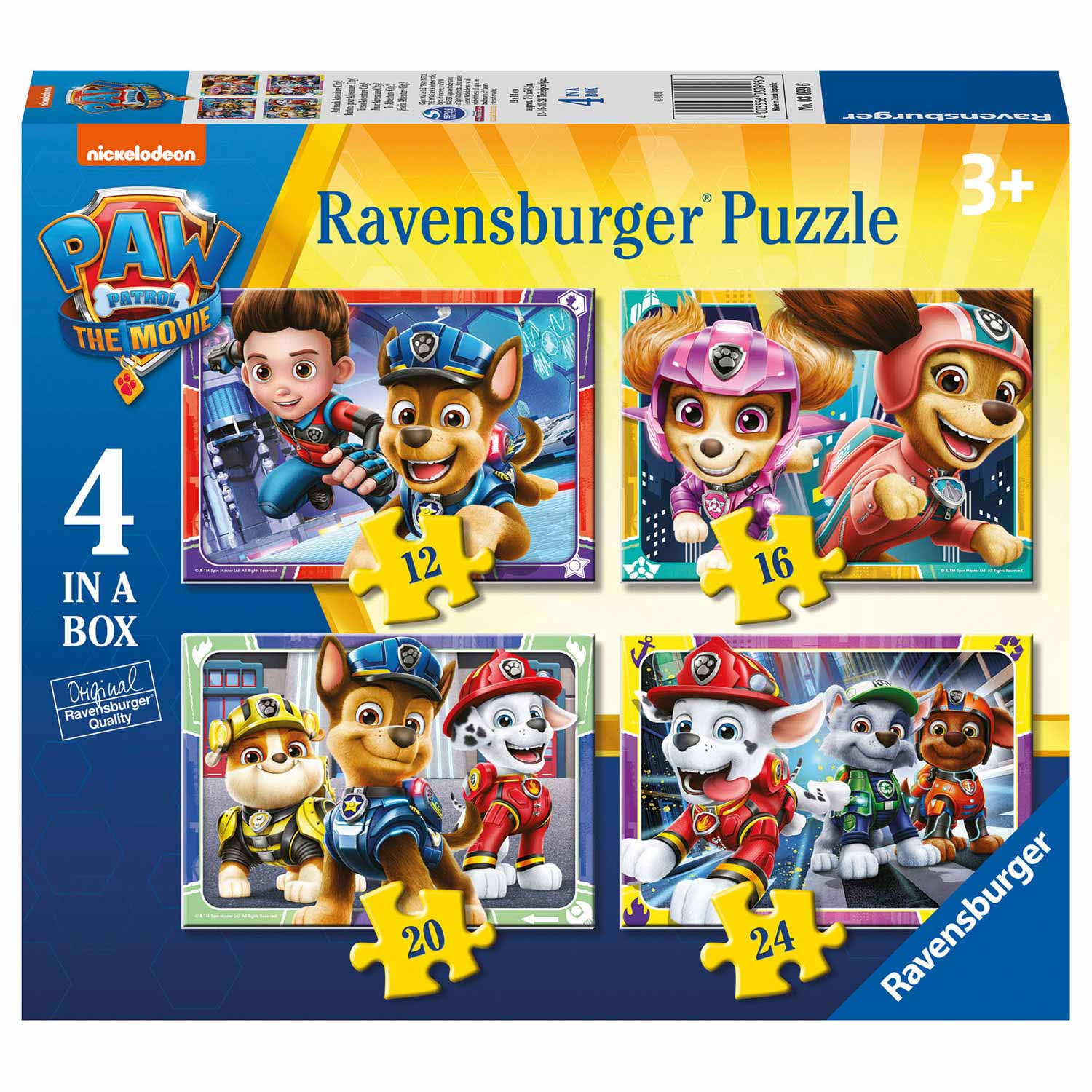 Ravensburger - PAW Patrol The Movie Puzzel 4in1