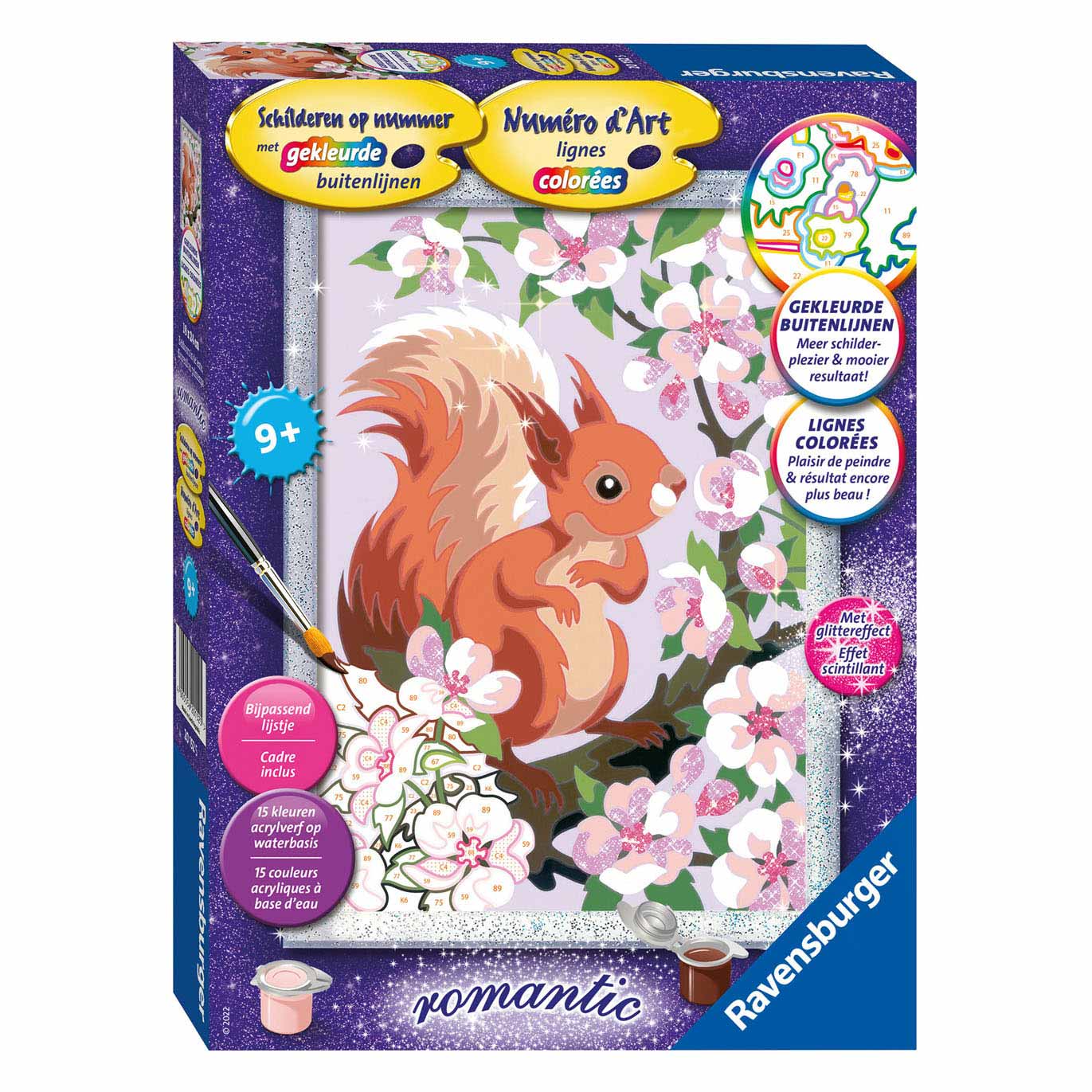 Ravensburger Schilderen op Nummer Eekhoorn in de Lente