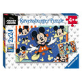 Ravensburger puzzel mickey mouse - twee puzzels - 24 stukjes - kinderpuzzel