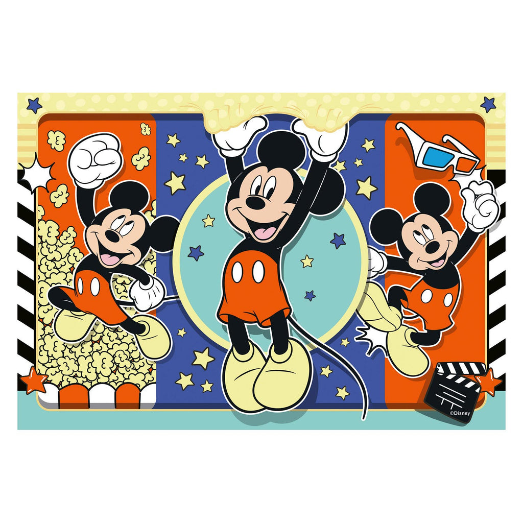 Ravensburger puzzel mickey mouse - twee puzzels - 24 stukjes - kinderpuzzel