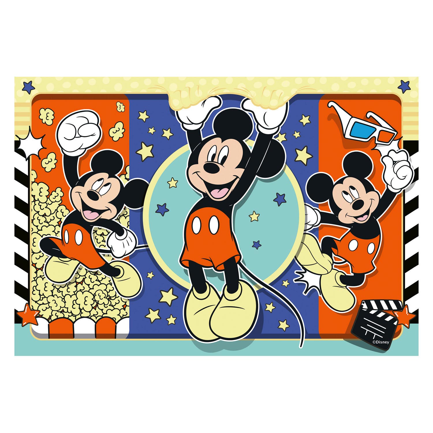 Ravensburger puzzel mickey mouse - twee puzzels - 24 stukjes - kinderpuzzel