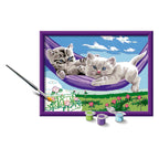 Ravensburger Schilderen op nummer Kittens in de Hangmat