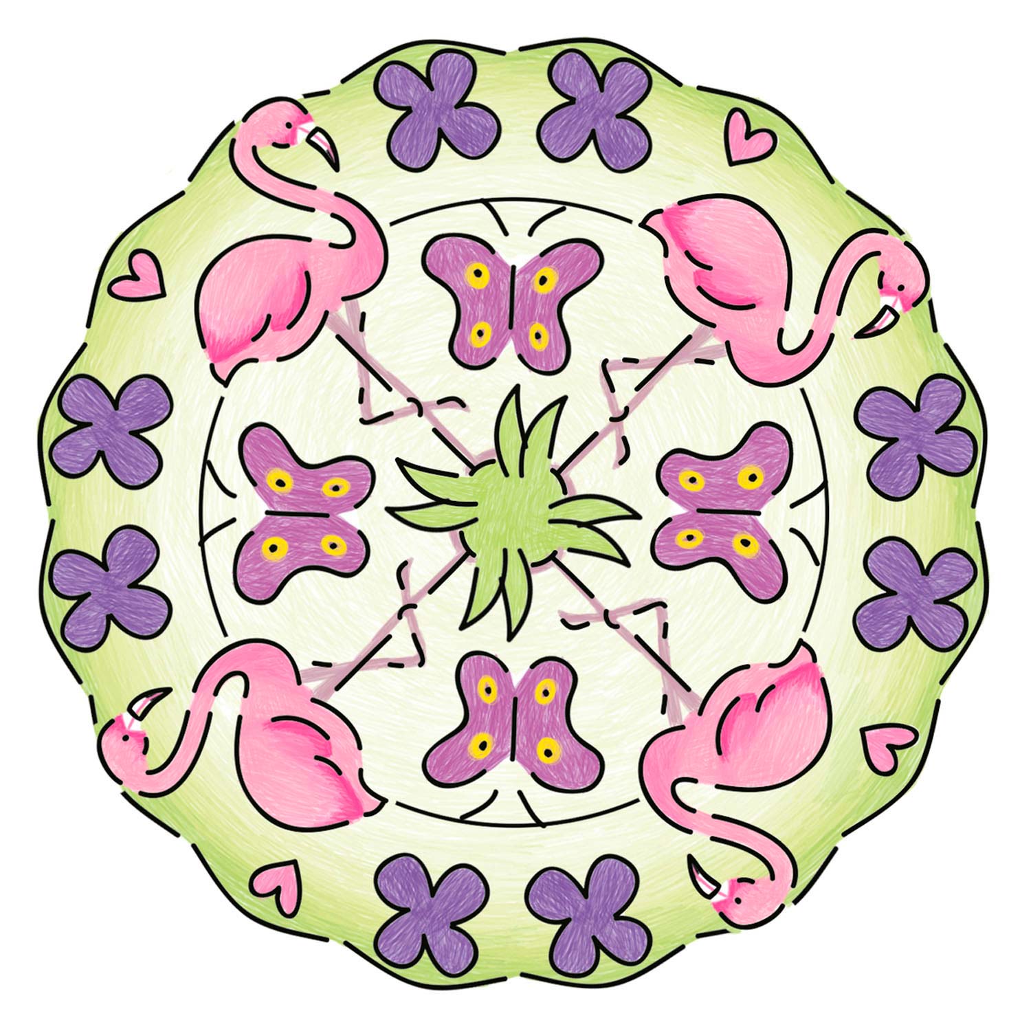 Ravensburger Mini Mandala-Designer Flamingo's