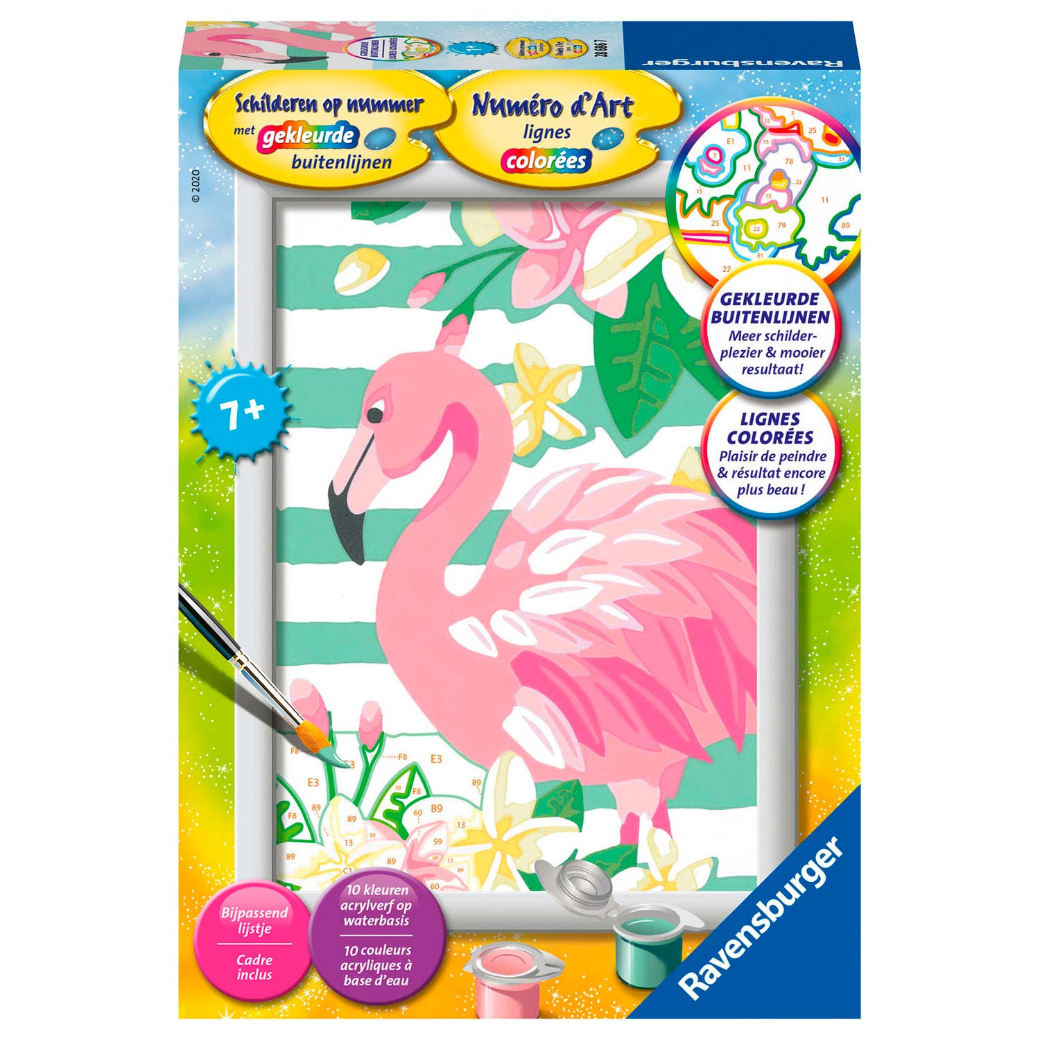 Ravensburger Schilderen op Nummer Flamingo