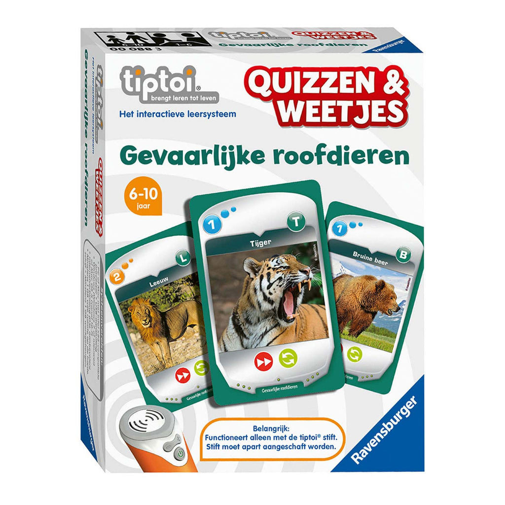 Ravensburger Tiptoi Quizzen Weetjes Roofdieren