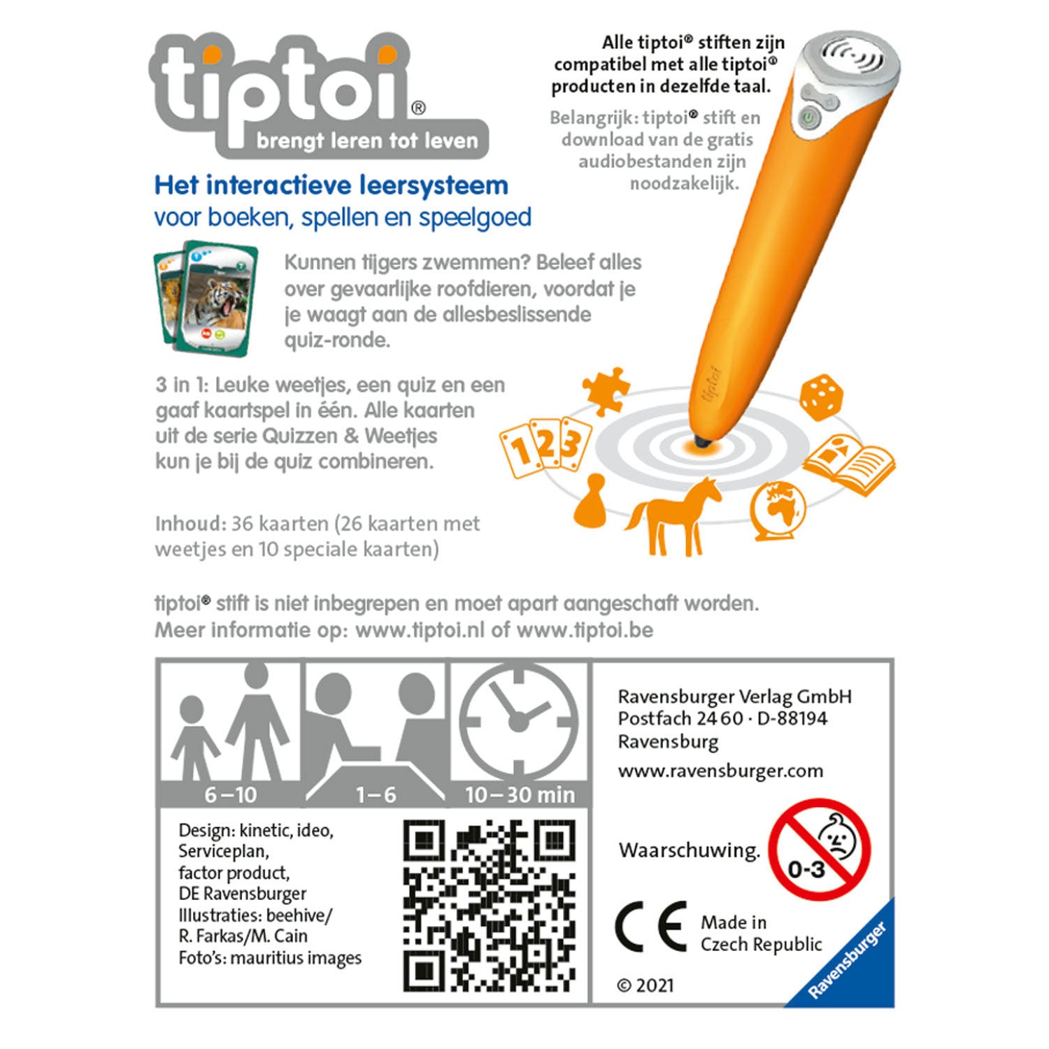 Ravensburger Tiptoi Quizzen Weetjes Roofdieren