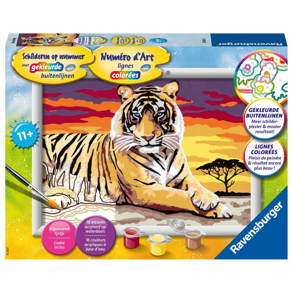 Ravensburger Schilderen op Nummer Tijger