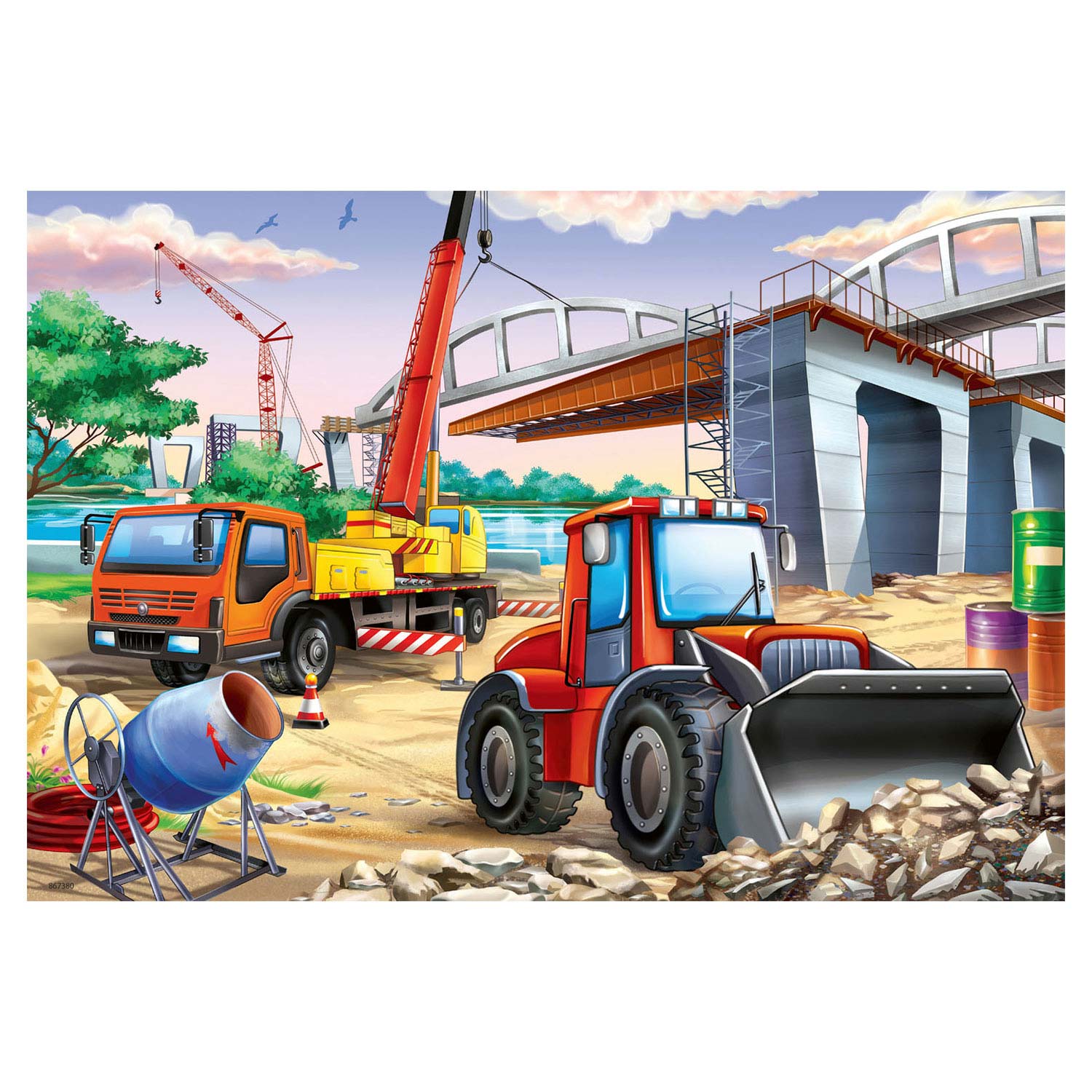 Ravensburger Bouwplaats en Wedstrijd 2x24 stuks