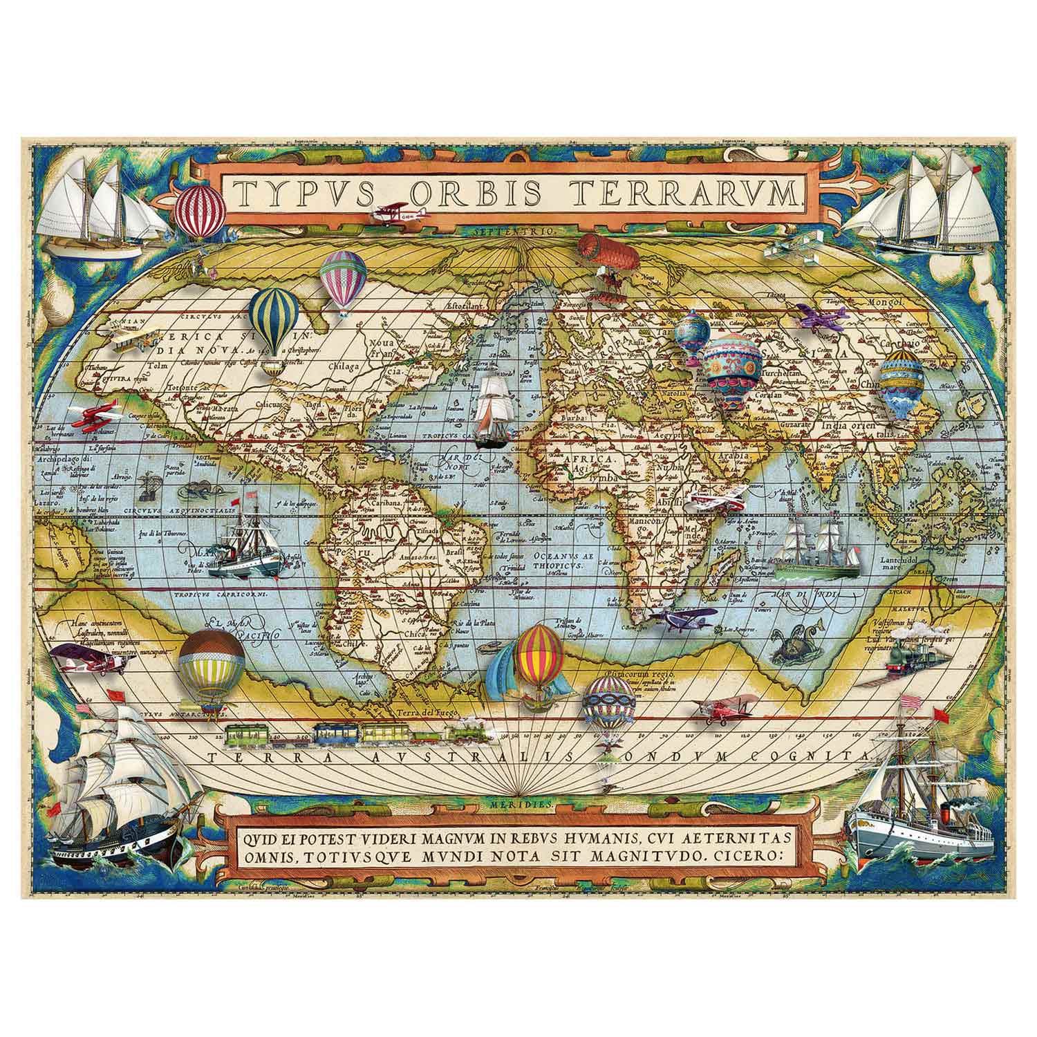 Ravensburger De Wereld Rond, 2000st.