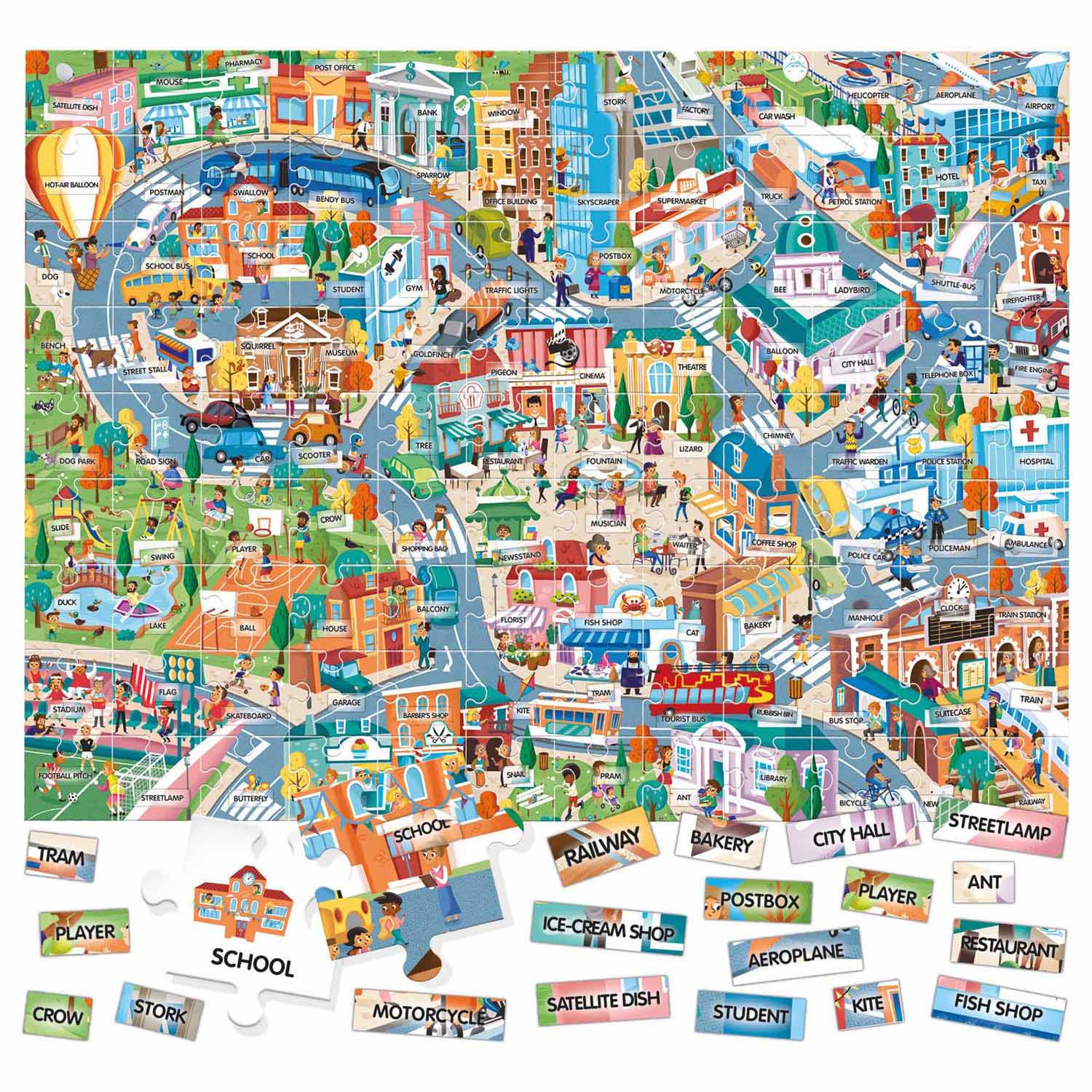 Headu Easy English 100 Words City, 108st. (EN)