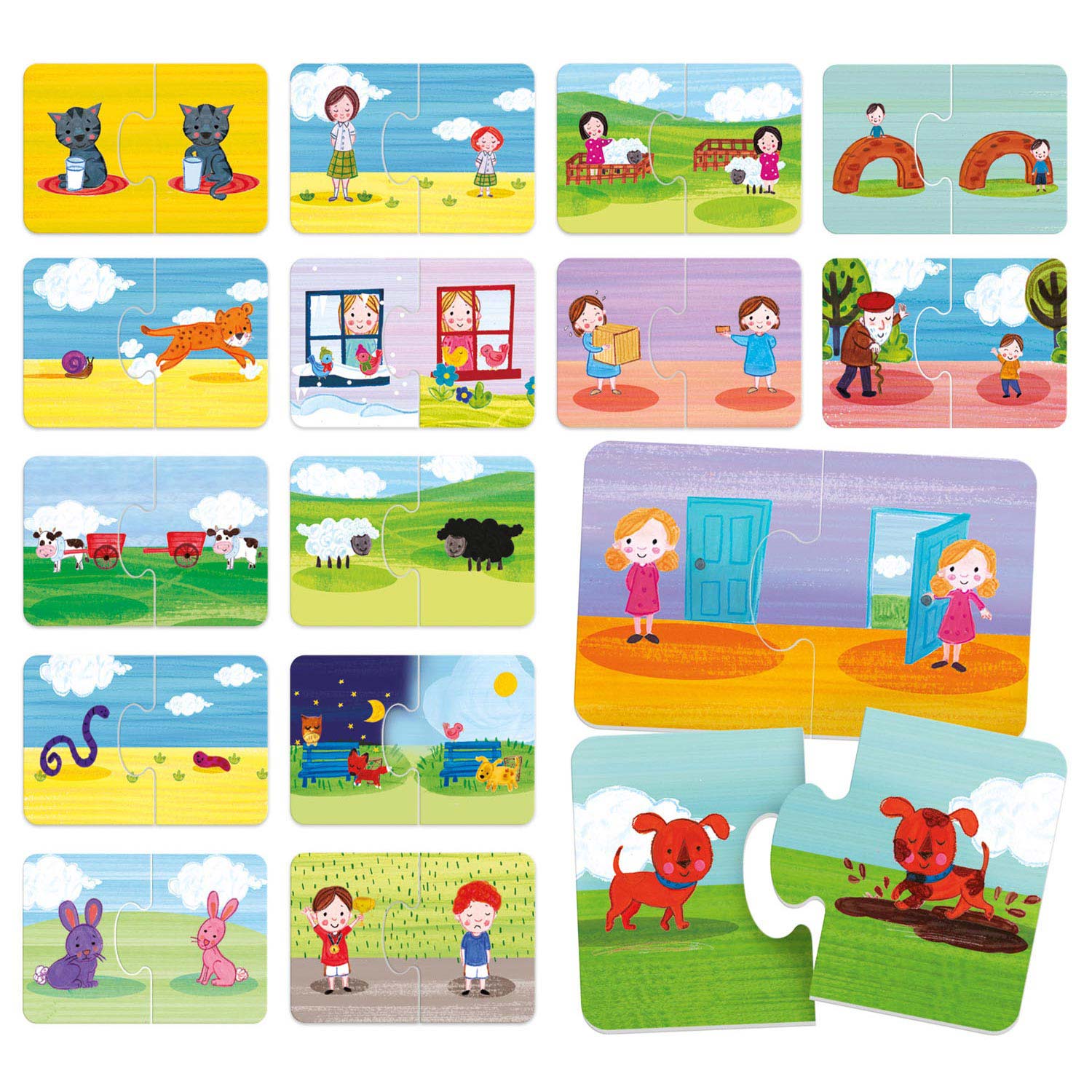 Headu Kies de Juiste Volgorde Puzzel Tegenstellingen Spel