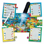 Headu Puzzel Spel Ontdekken Zeeleven met Zaklamp, 70st.