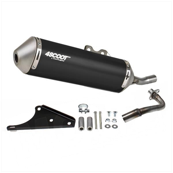 Uitlaat Tecnigas 4SCOOT Black | Piaggio / Vespa 4T 2V