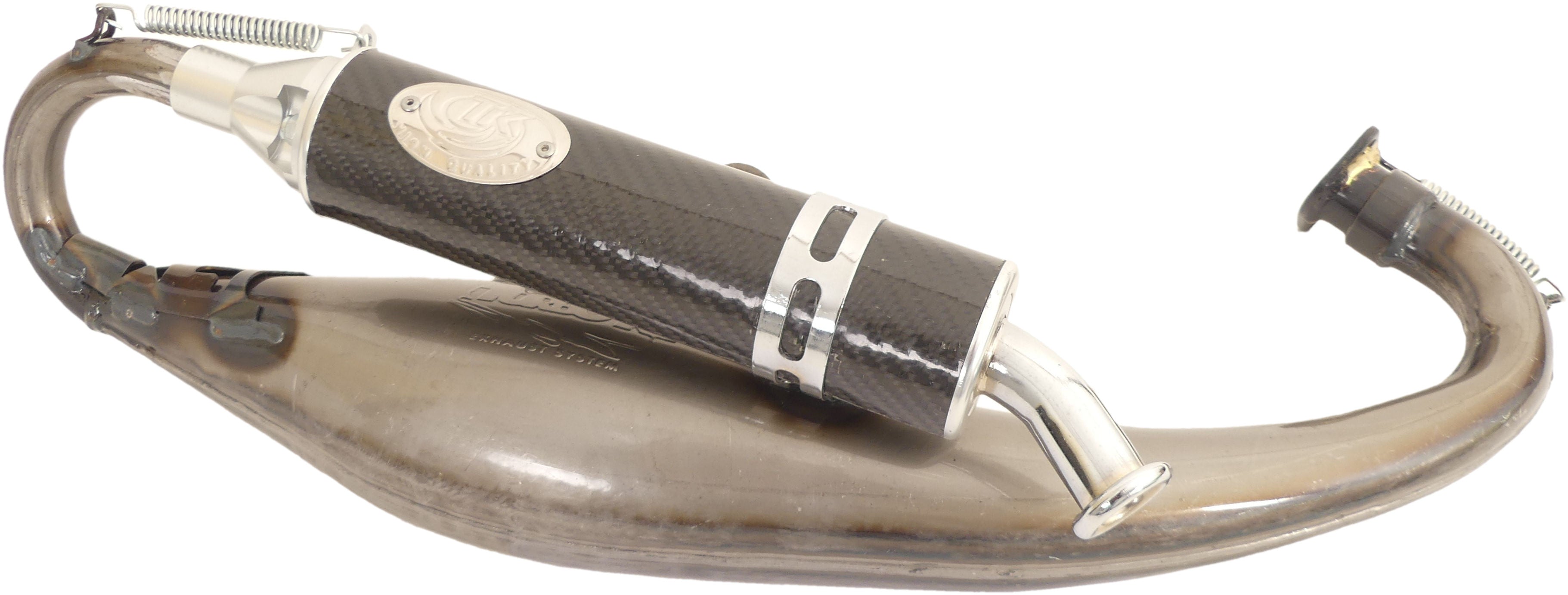 Uitlaat Turbokit Carreras exclusivo competition Piaggio Vespa Gilera scooter 70cc 2 takt (zonder voorflens)