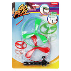 Toi-toys flying discs air 12 cm groen rood 3-delig