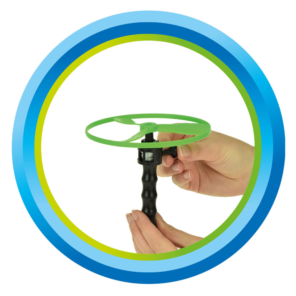Toi-toys flying discs air 12 cm groen rood 3-delig
