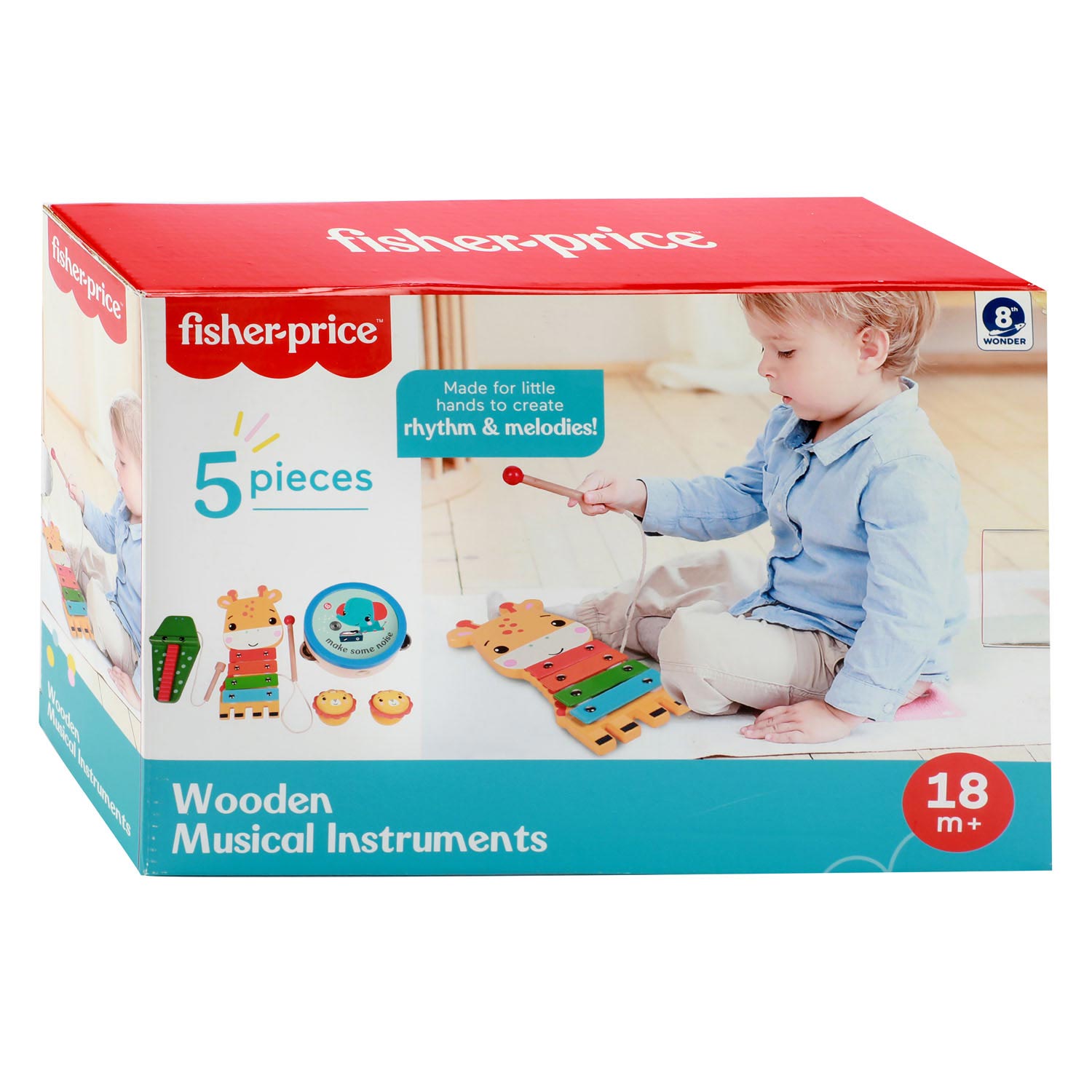 Fisher Price Houten Muziekinstrumenten Dieren