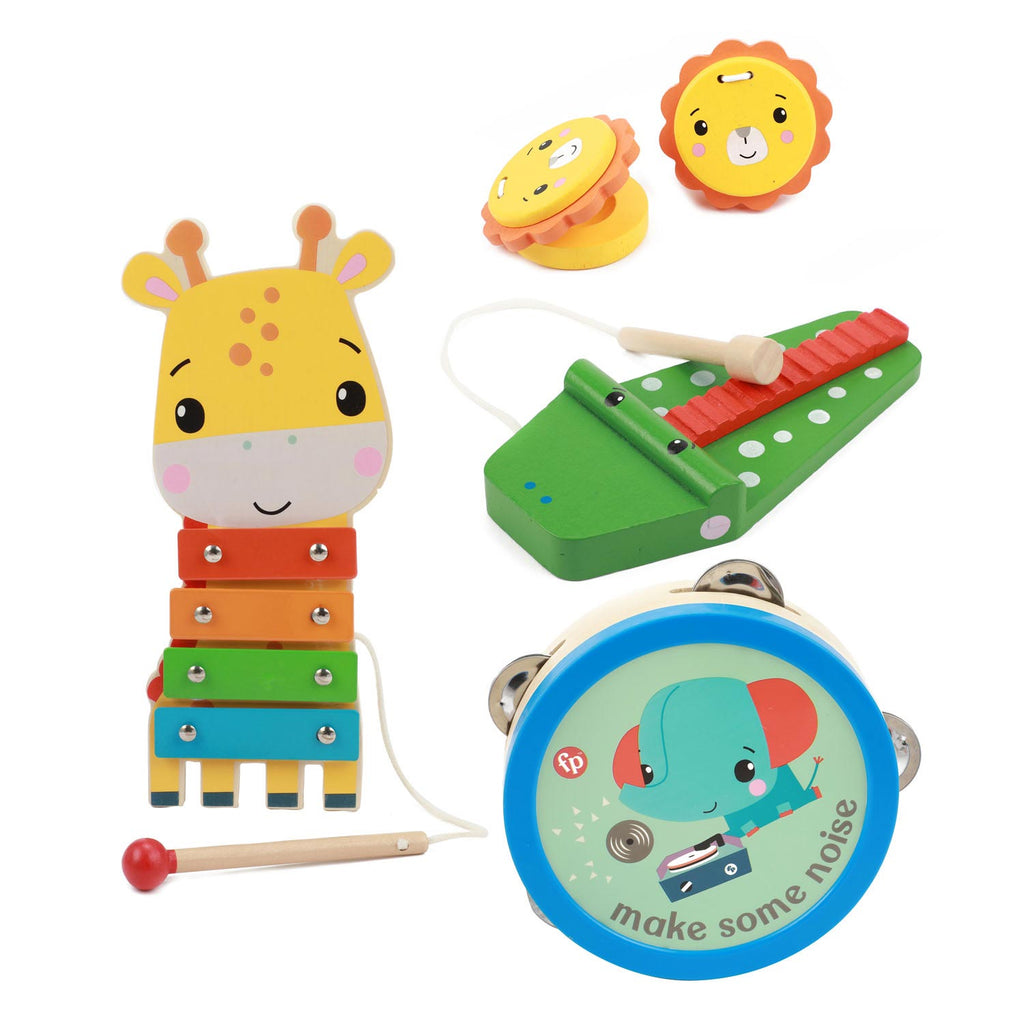 Fisher Price Houten Muziekinstrumenten Dieren