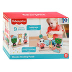 Fisher price 3d houten stapelpuzzel 9 stukjes