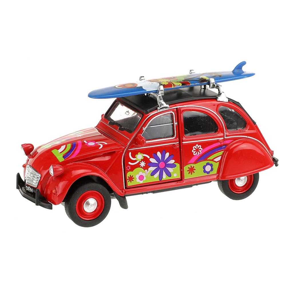 Welly Citroen met Surfplank Modelauto