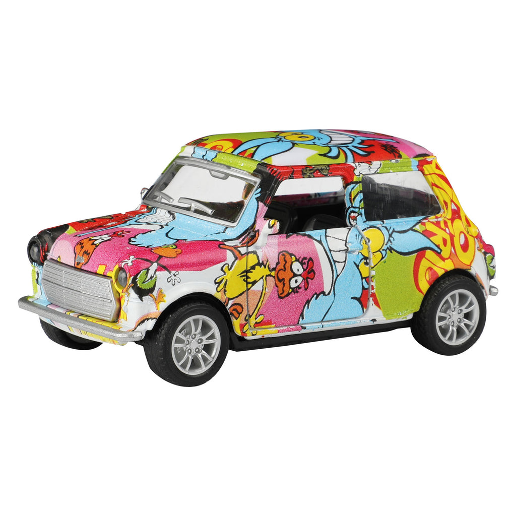 Toi-toys metal pull-back graffiti auto