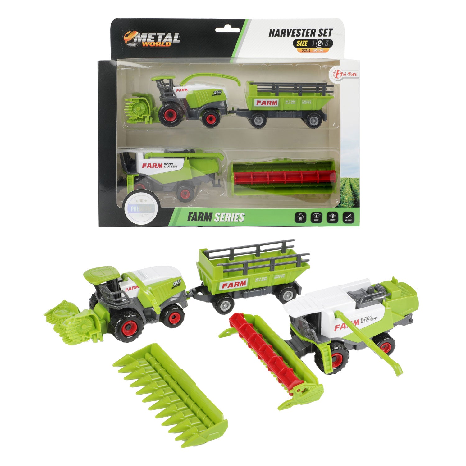 Toi-toys toi toys landbouwmachine set