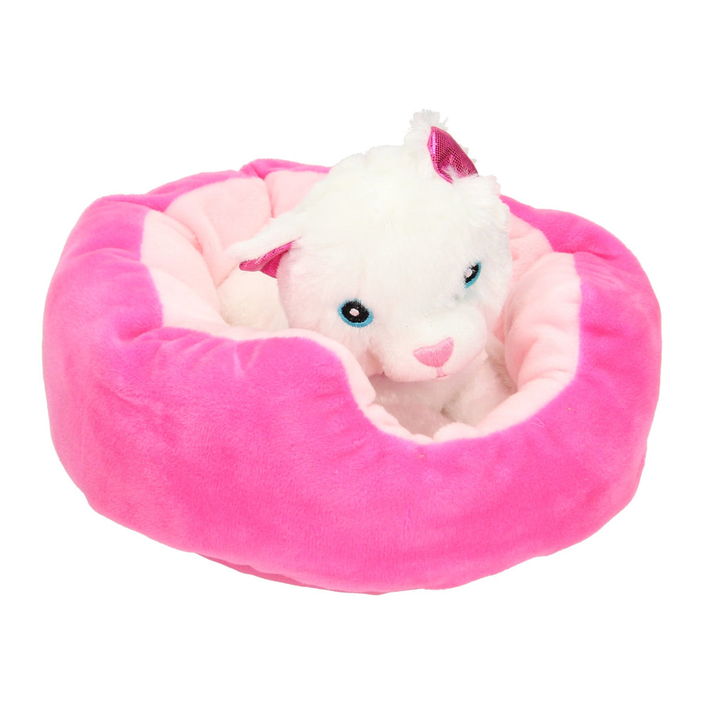 Toi-toys pluchen hond in mand